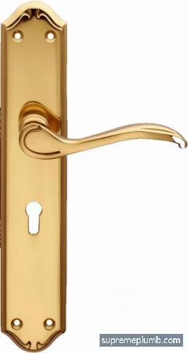 Minster Lever Lock Polished Brass